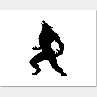 Werewolf Silhouette Posters and Art